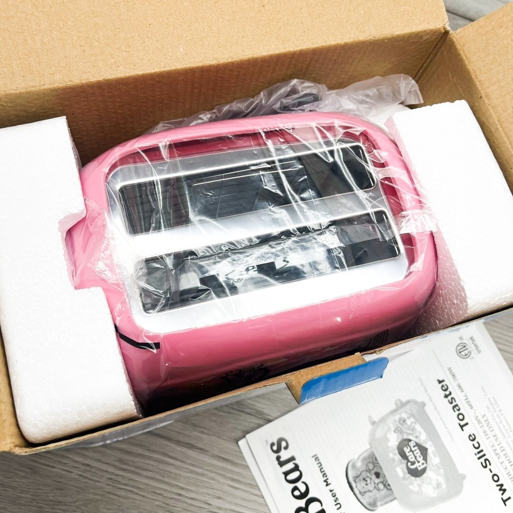 CARE BEARS TOASTER. New In Box. Rainbow Pink Toaster Fast Shipping - Picture 8 of 9
